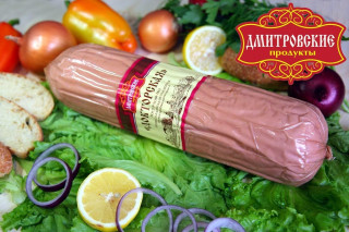 Колбаса вареная «Докторская», мясной продукт категории А (оболочка целлофан) д.85