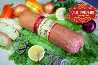 Колбаса вареная «Любительская», мясной продукт категории А (оболочка целлофан) д.85