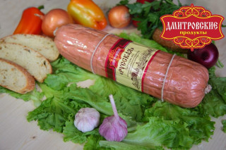 Колбаса вареная "Русская",мясной продукт категории Б (оболочка целлофан) д.85