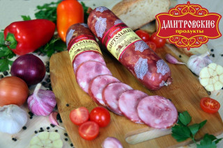 Колбаса варено-копченая "Застольная",мясной продукт