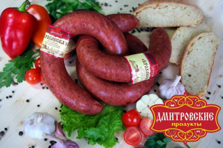 Колбаса полукопченая "Краковская", мясной продукт категории Б