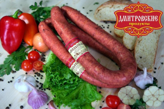 Колбаса полукопченая "Польская", мясной продукт категории Б