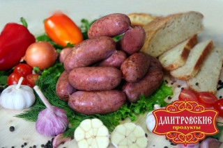 Колбаса полукопченая "Любительские колбаски", мясной продукт категории В
