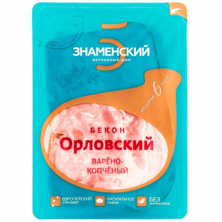 Бекон Орловский в/у 0,35кг/шт (Знаменский СГЦ)