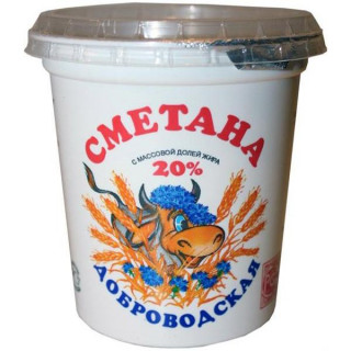 Сметана 20%, 400 г.