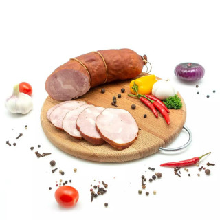 Колбаса варено-копченая "Крестьянская",мясной продукт категории Б