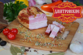 Грудинка свиная "Дмитровская" (продукт мясной варено-копченый категории В)