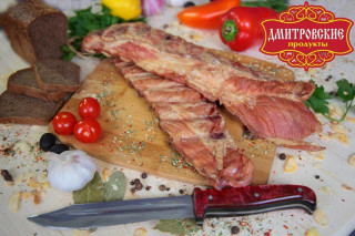 Ребрышки свиные "Дмитроские",продукт мясной варено-копченый категории Г